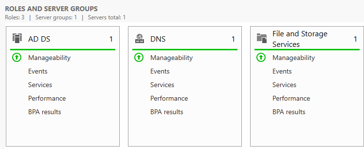 Windows Server 2022 roles: Active Directory Domain Services and DNS